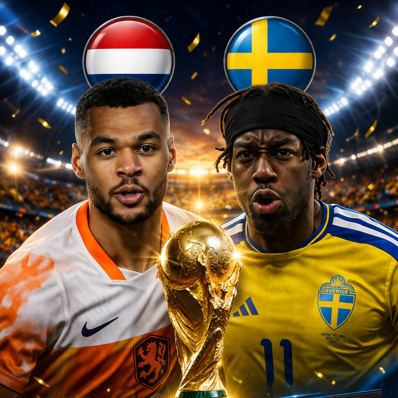 Nederland vs Zweden WK 2026